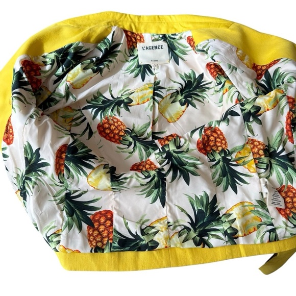 L’agence Brooke yellow Blazer Size 2 - Picture 8 of 16